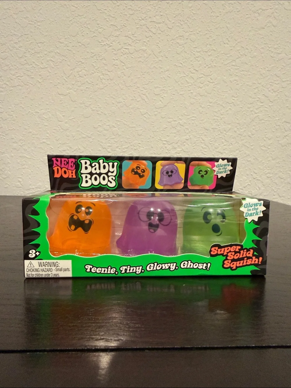 NeeDoh Glow-In-The-Dark Baby Boos Squishy Toy Set